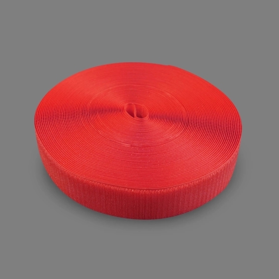 Rouleau de velcro de 2,5m pour bâche de barnum pliant - Côté "Crochets" Rouge
