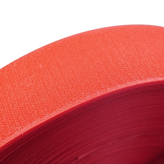 Rouleau de velcro de 2,5m pour bâche de barnum pliant - Côté "Crochets" Rouge