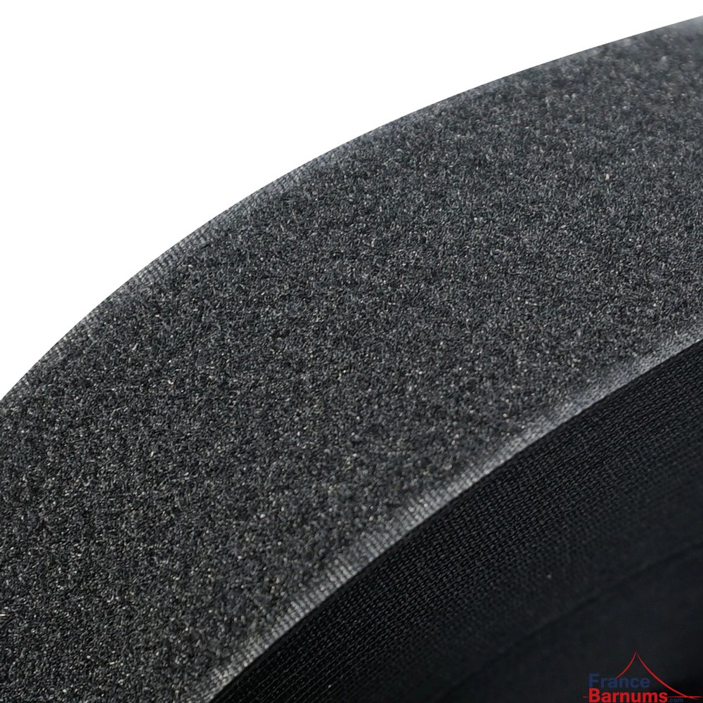 Rouleau de velcro de 2,5m pour bâche de barnum pliant - Côté "Velours" Noir