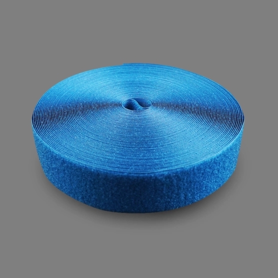 Rouleau de velcro de 2,5m pour bâche de barnum pliant - Côté "Velours" Bleu