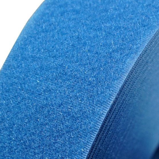 Rouleau de velcro de 2,5m pour bâche de barnum pliant - Côté "Velours" Bleu