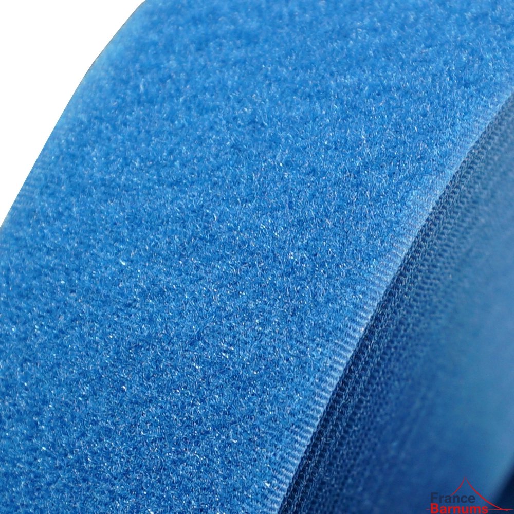 Rouleau de velcro de 2,5m pour bâche de barnum pliant - Côté "Velours" Bleu