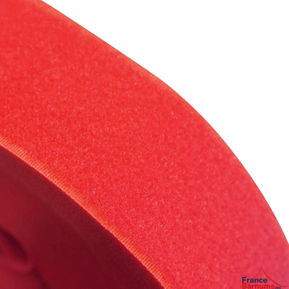 Rouleau de velcro de 2,5m pour bâche de barnum pliant - Côté "Velours" Rouge