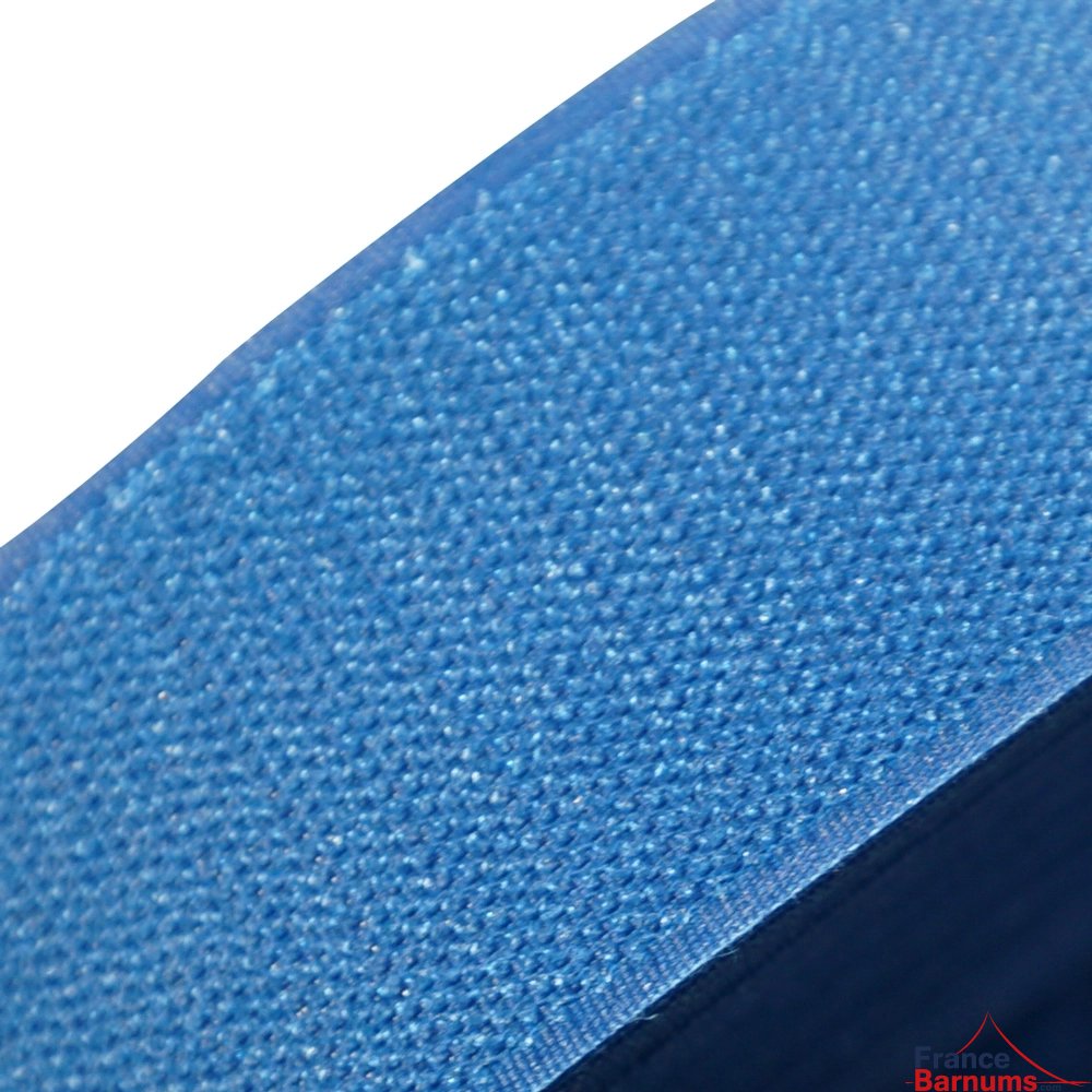 Pack de Rouleaux de velcro de 2,5m pour bâche de barnum pliant - 1x Côté "Crochets" Bleu