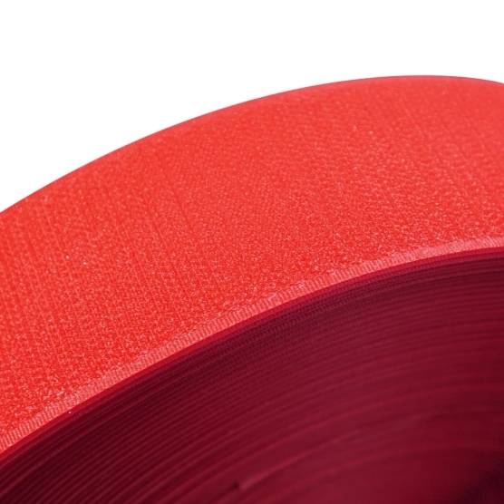 Pack de Rouleaux de velcro de 2,5m pour bâche de barnum pliant - 1x Côté "Crochets" Rouge
