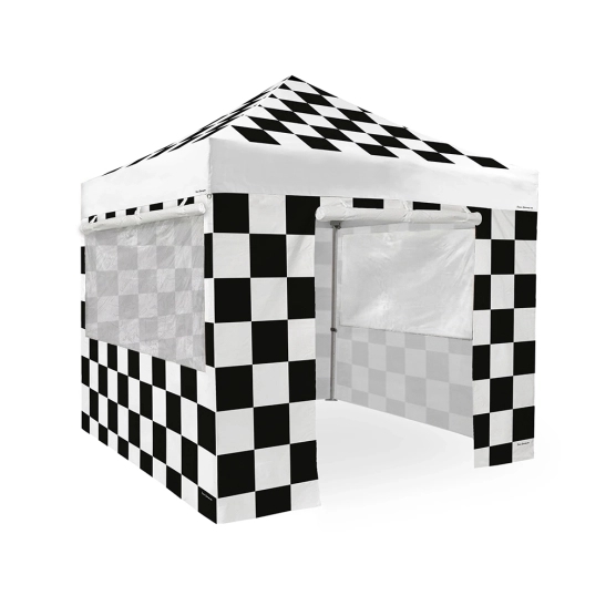 version 3d barnum pliant Capsule RACING avec entourage complet structure 45 luxe