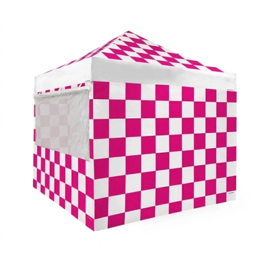 version 3d barnum pliant capsule RACING ROSE avec pack fenêtres spécial