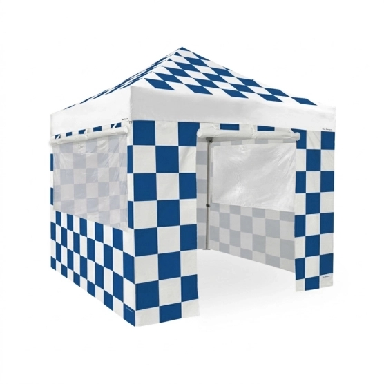 version 3d barnum pliant capsule Capsule GRAND PRIX bleu avec entourage complet structure 45 luxe