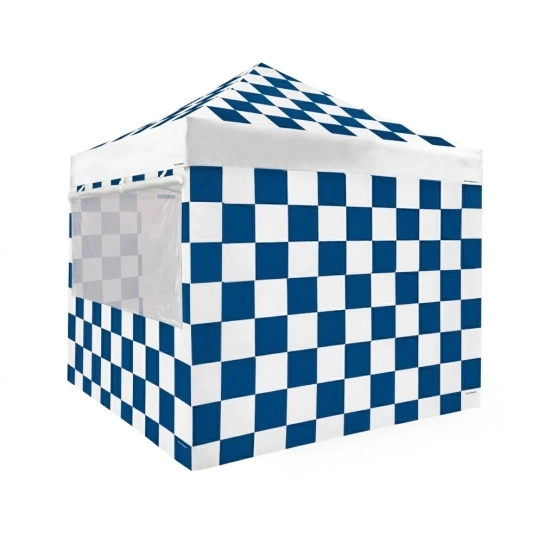 version 3d barnum pliant capsule RACING BLEU avec pack fenêtres spécial