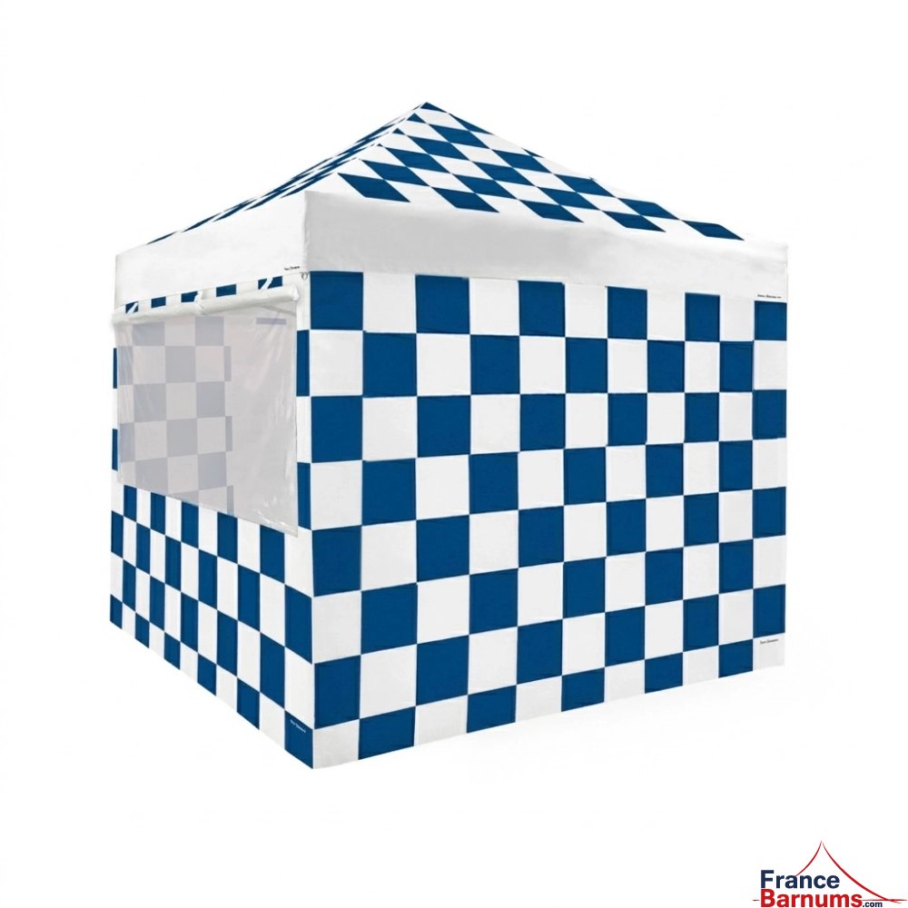 version 3d barnum pliant capsule RACING BLEU avec pack fenêtres spécial