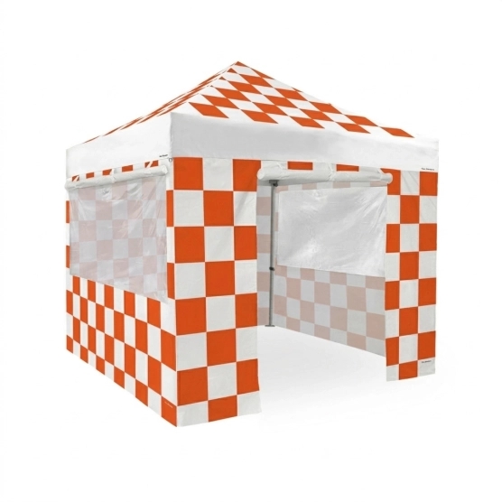 version 3d barnum pliant capsule Capsule Racing orange avec entourage complet structure 45 luxe