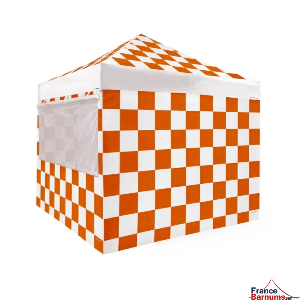 version 3d barnum pliant capsule RACING ORANGE avec pack fenêtres spécial