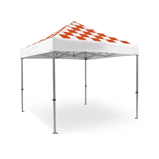 version 3d barnum pliant Capsule RACING ORANGE avec toit seul structure 45 luxe