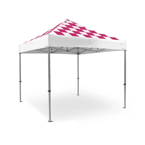 version 3d barnum pliant Capsule RACING ROSE avec toit seul structure 45 luxe