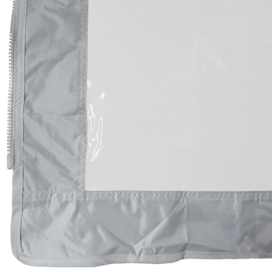 bordure avec fermeture éclair mur transparent blanc