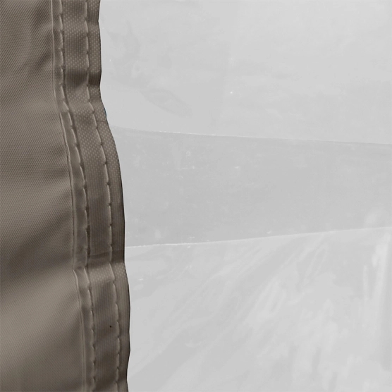 raccord transparent mur 3m taupe