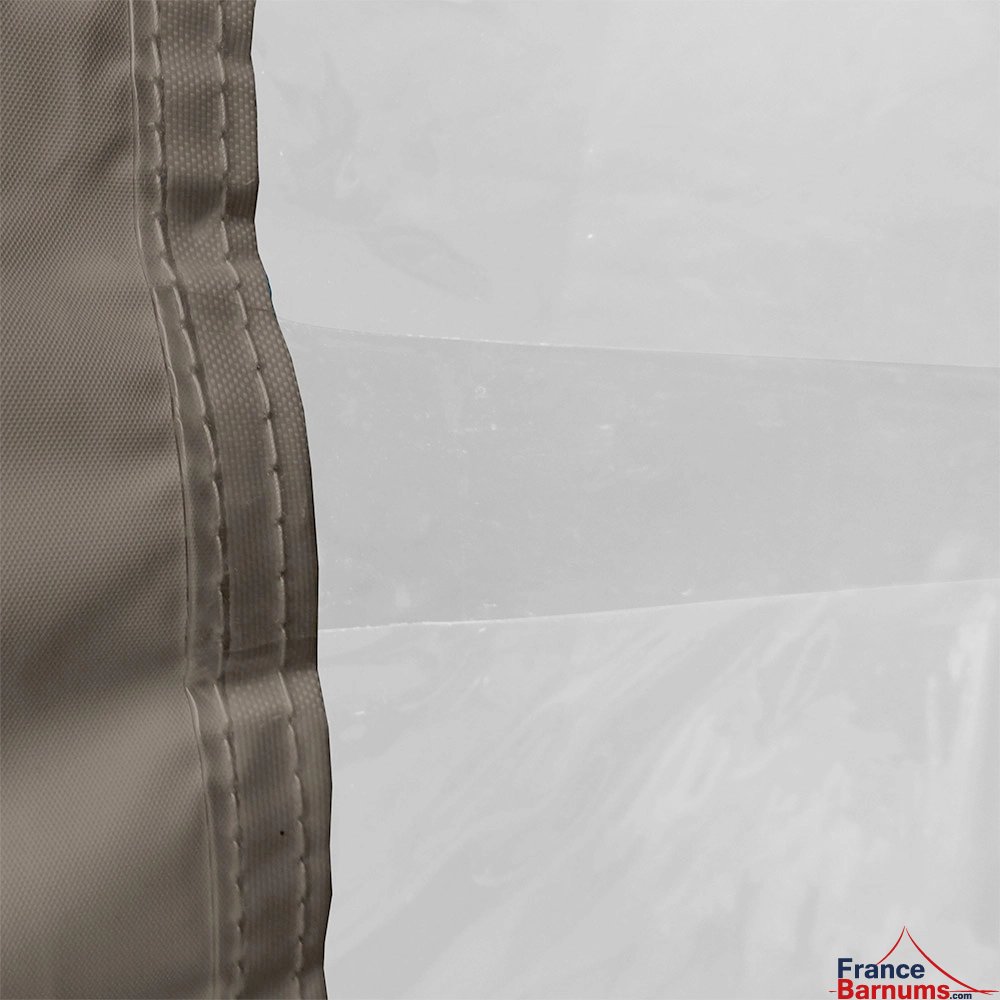 raccord transparent mur 3m taupe