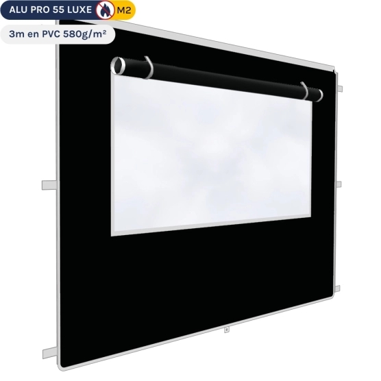 Paroi mur fenêtre avec occultant de 3m Noir - 580gr/m²