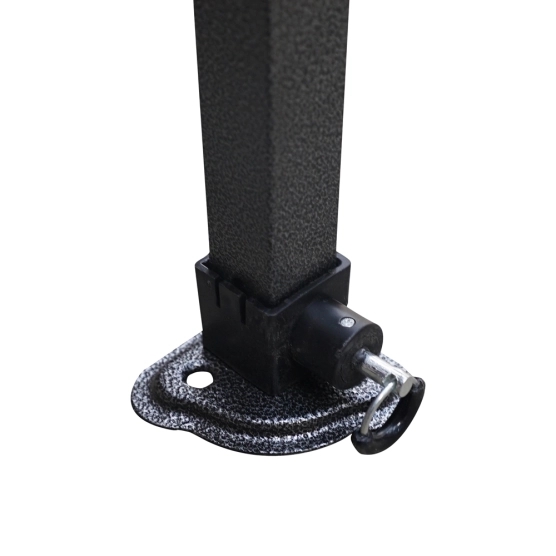 Pied d'angle avec goupille pour barnum pliant Acier Paddock 3x3m 3x4,5m