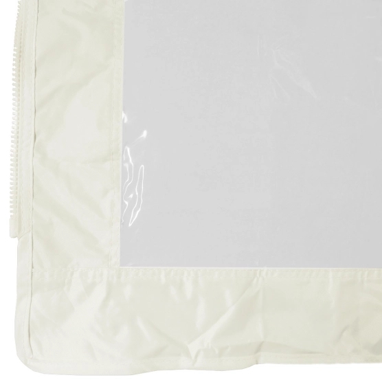 bordure avec fermeture éclair mur transparent beige
