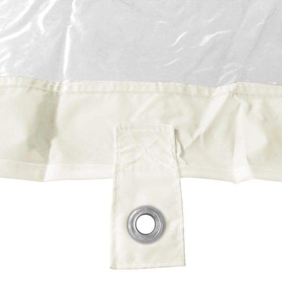 œillet sur mur transparent beige