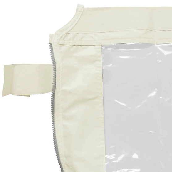 Velcro pour mur fenêtre panoramique transparente - Beige