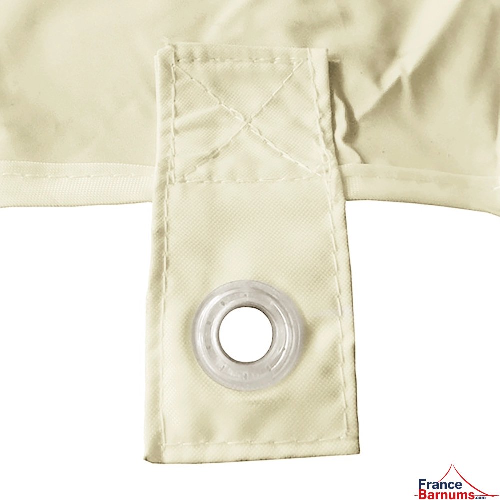 Œillet d'ancrage pour mur fenêtre panoramique transparente - beige
