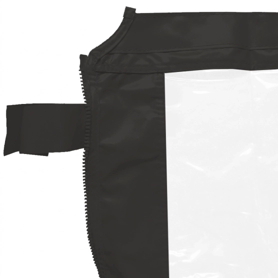 Velcro de paroi transparente noire en PVC 580g/m²