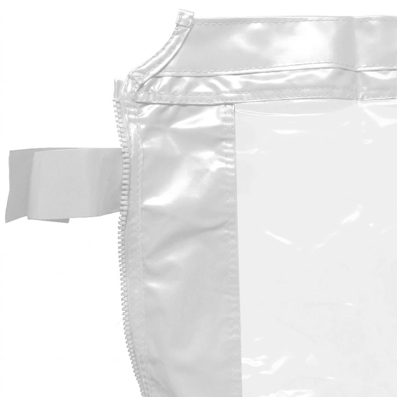 Velcro de paroi transparente blanche en PVC 580g/m²