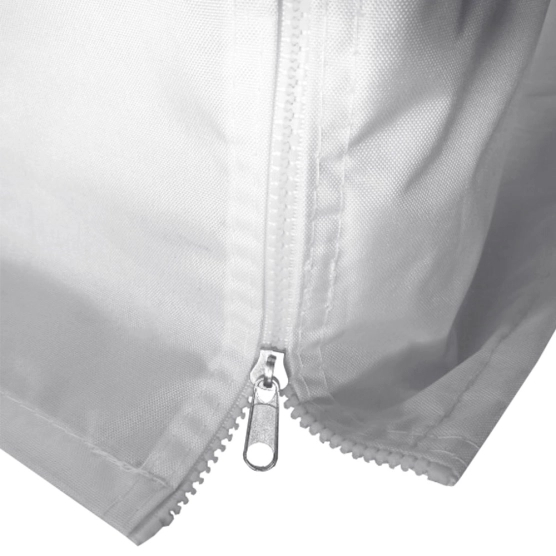 Bande zippée pour maintenir la bâche des côtés