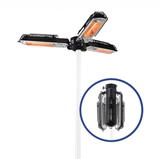 PARASOL CHAUFFANT ÉLECTRIQUE 3 TÊTES