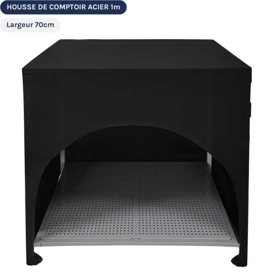 Housse de comptoir acier de 1m de long et 70cm de large
