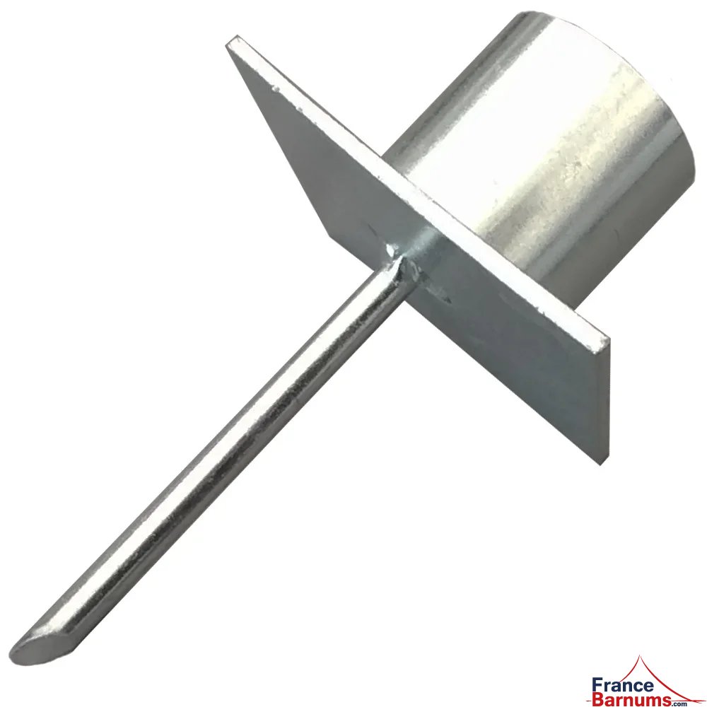 Socle de pied mât de spider tente L.22m Ø16m