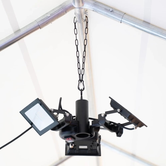 Kit de suspension à chaîne fixé sur la lampe LED 450W 3 spots