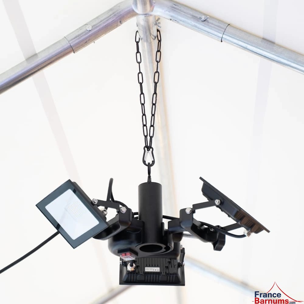 Kit de suspension à chaîne fixé sur la lampe LED 450W 3 spots