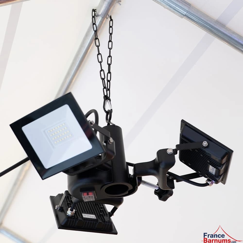 Support de fixation tubulaire et anneau d'accroche du kit de suspension à chaîne