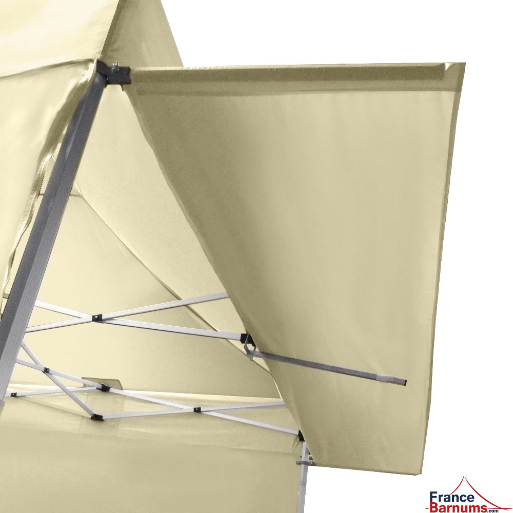 Casquette beige extension soleil pour barnum pliant Acier Premium