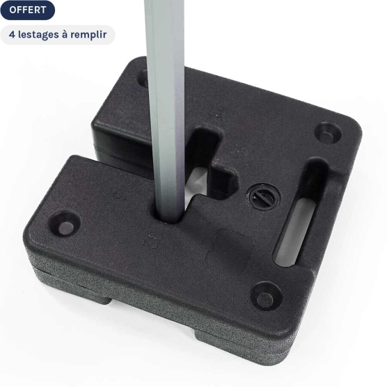 4 lestages de 15 kg à remplir offerts