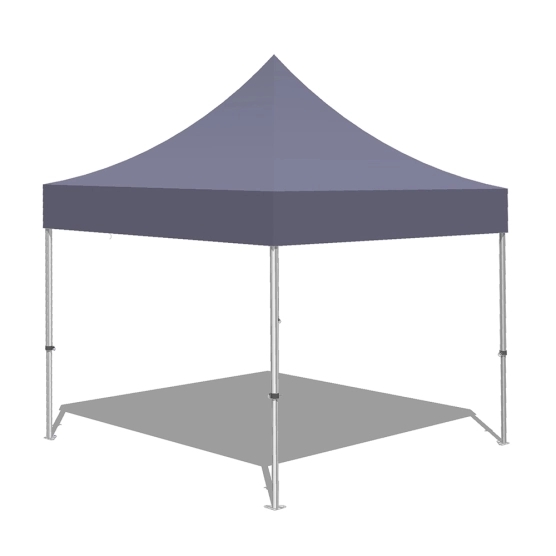 Tonnelle Pliante - Stand Acier Premium M2 3x3m BLANC 380gr/m²