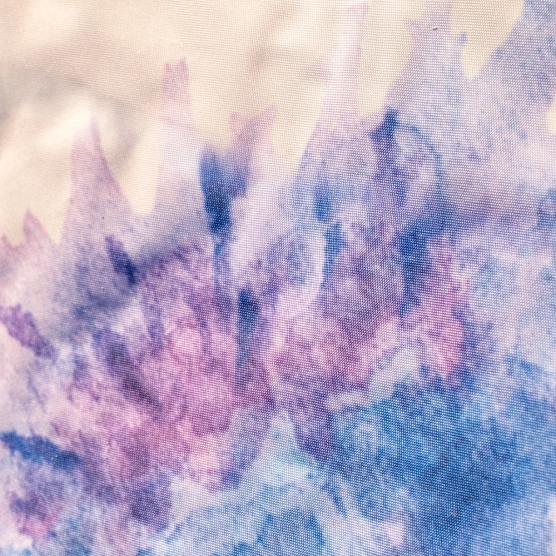 motif bleuet effet aquarelle