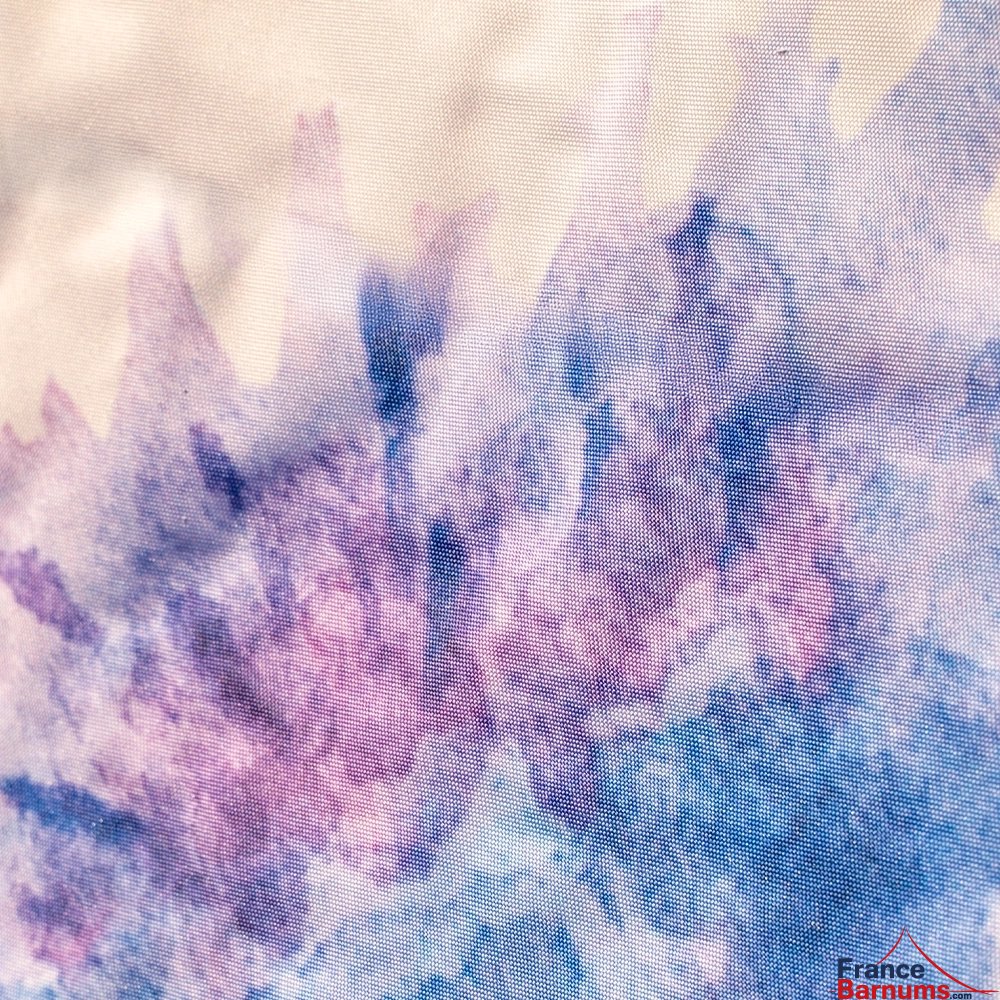 motif bleuet effet aquarelle