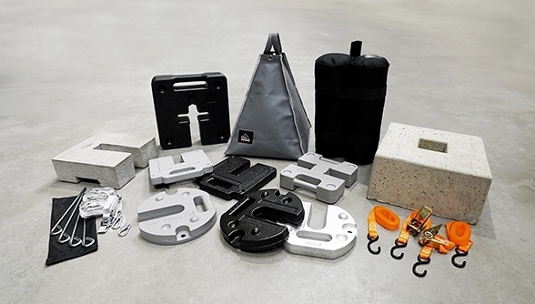 Accessoires de sécurité pour barnums pliants