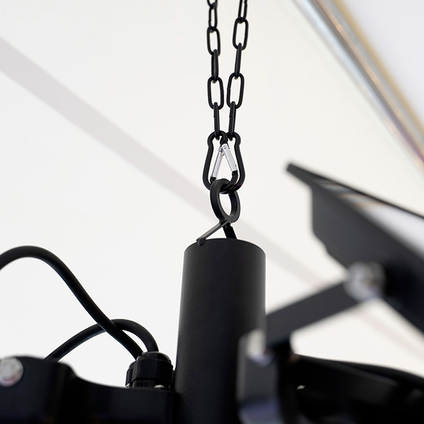 kit de suspension avec chaine pour accrocher votre lampe à votre barnum