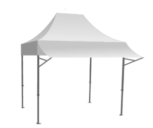 Structure et toit de barnum pliant et casquette pour barnum pliant ACIER SEMI PRO 2x3m