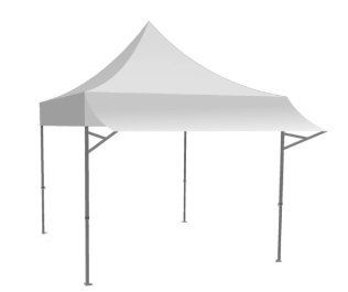 Structure et toit de barnum pliant et casquette pour barnum pliant ACIER SEMI PRO 3x3m