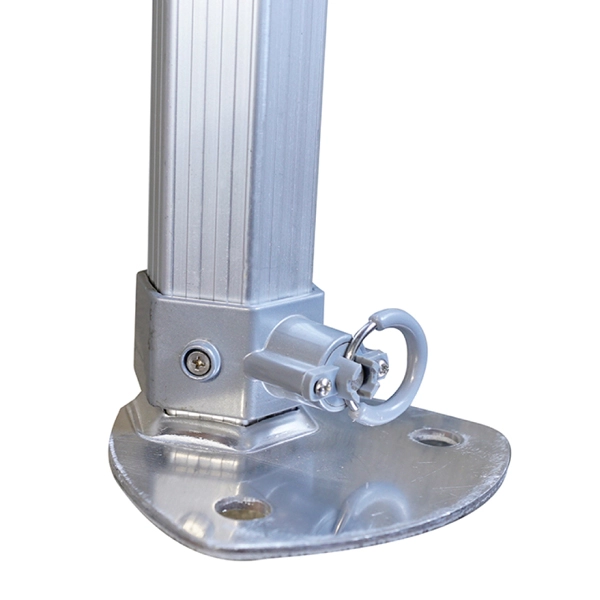 Grandes platines de pied en aluminium
