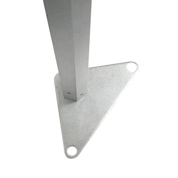 Grandes platines de pied en aluminium