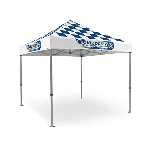 Exemple de bandeau personnalisé Racing bleu avec Logo