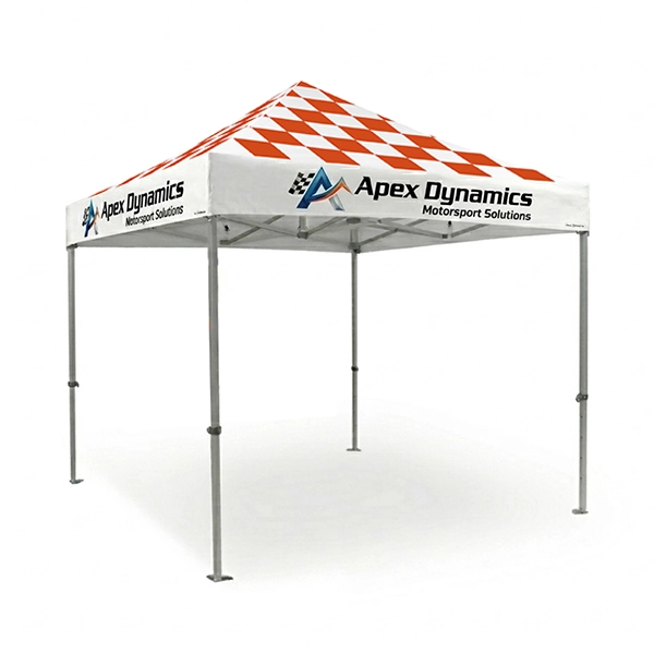 Exemple de bandeau personnalisé Racing Orange avec logo