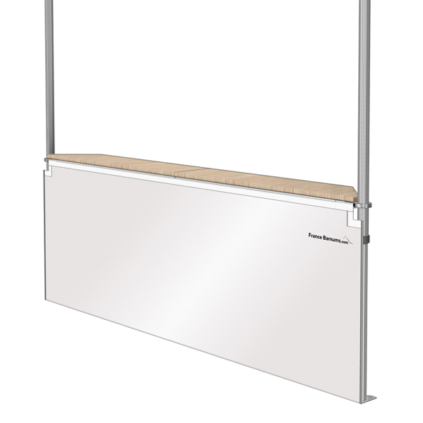 Jupe de comptoir buvette en PVC 580g/m² pour barnum